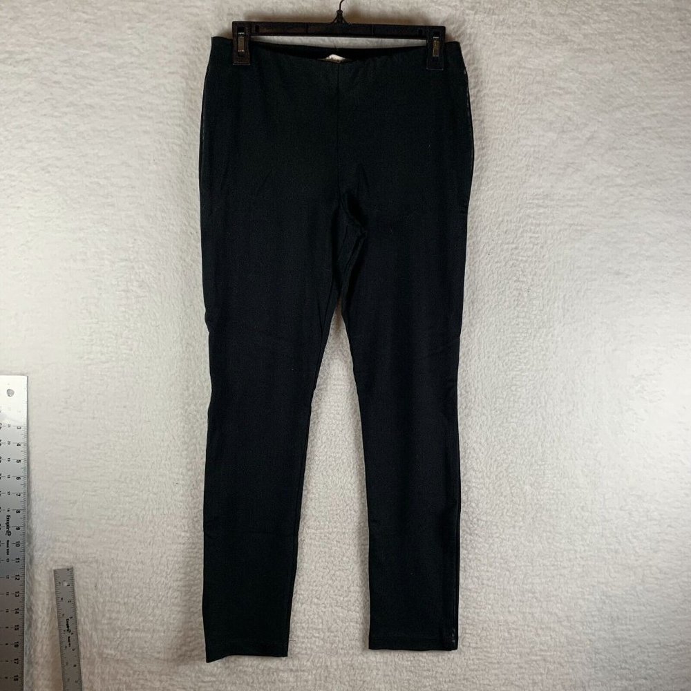 Max Studio Leggings Women's Medium‎ Black Stretch Elastic Waist High Rise 7885